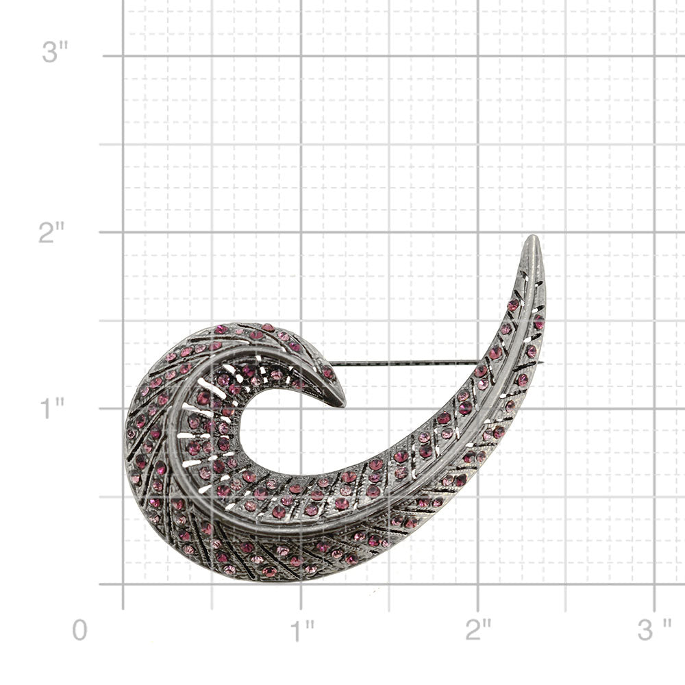 Vintagestyle Swirl Pin Brooch