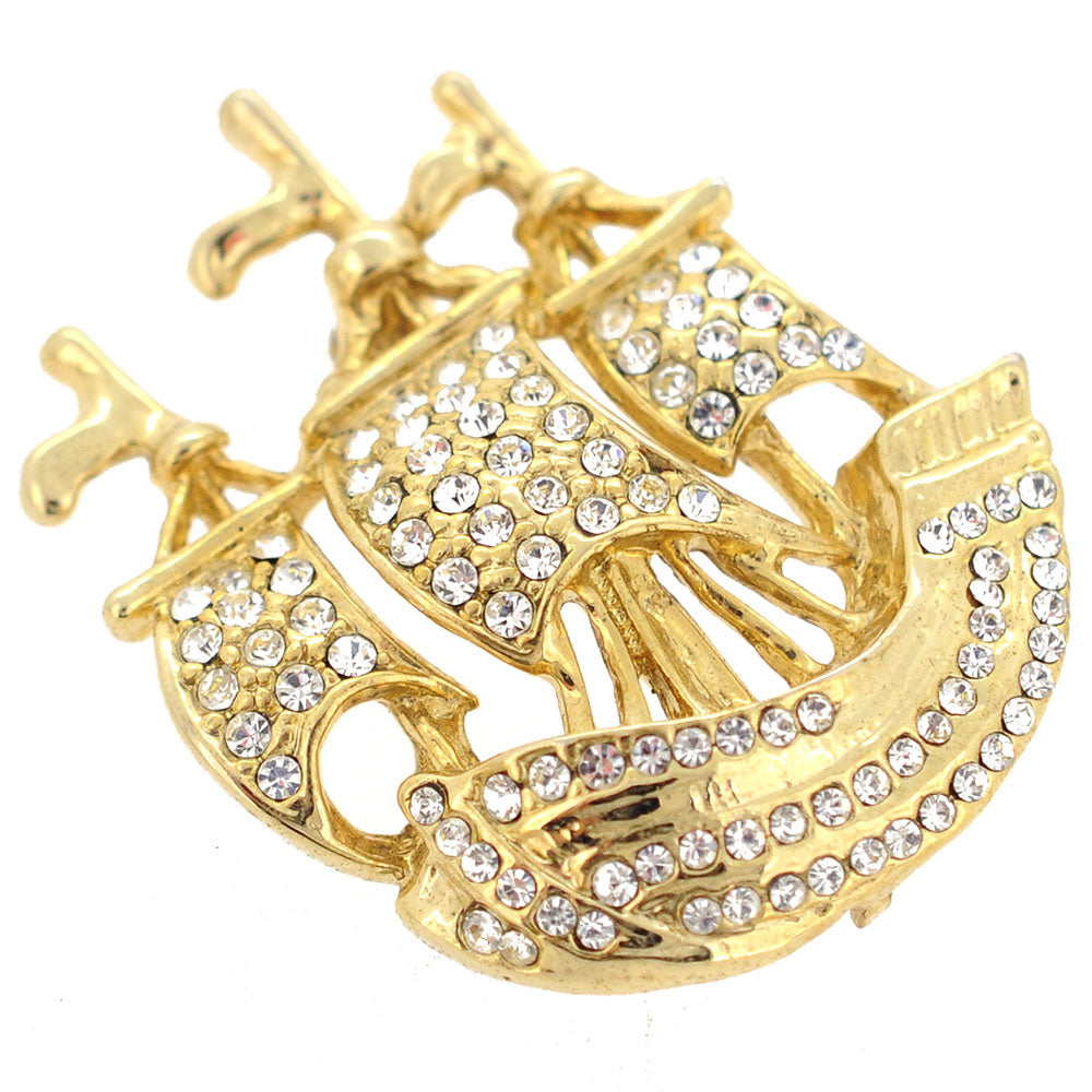 Vintage Sailing Ship Pin Brooch