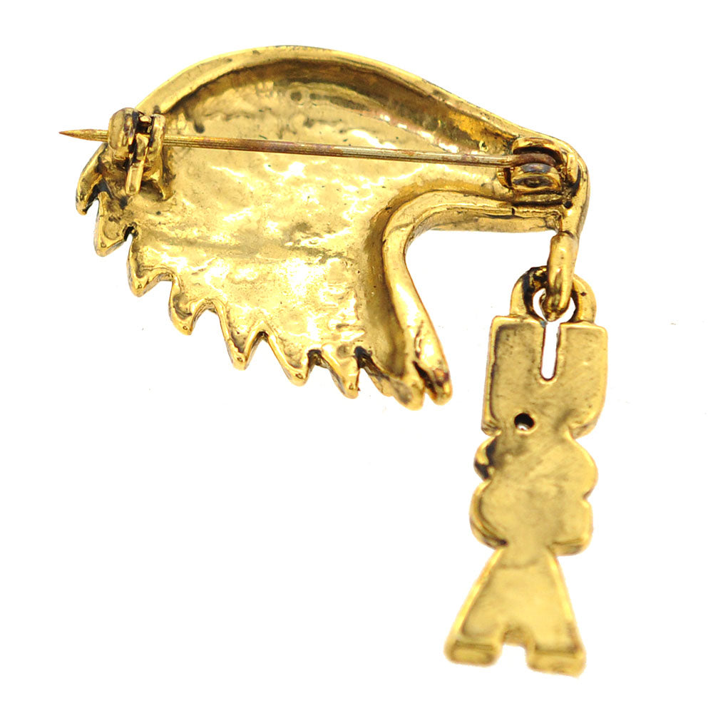 Patriotic USA Eagle Pin Brooch