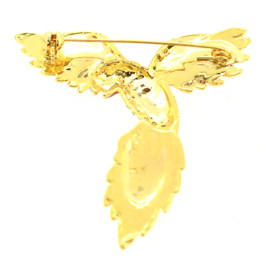 Green Parrot Pin Brooch