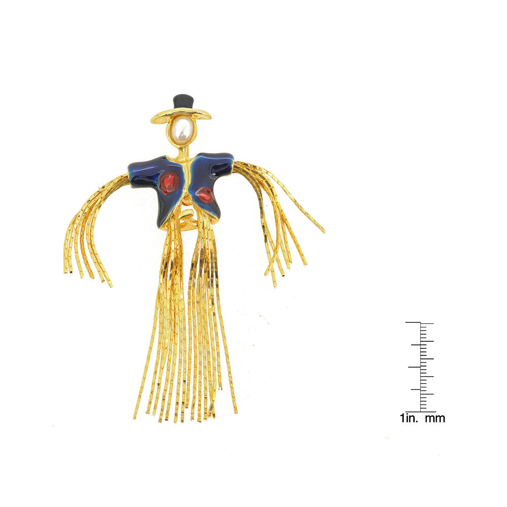 Scarecrow Pin Brooch
