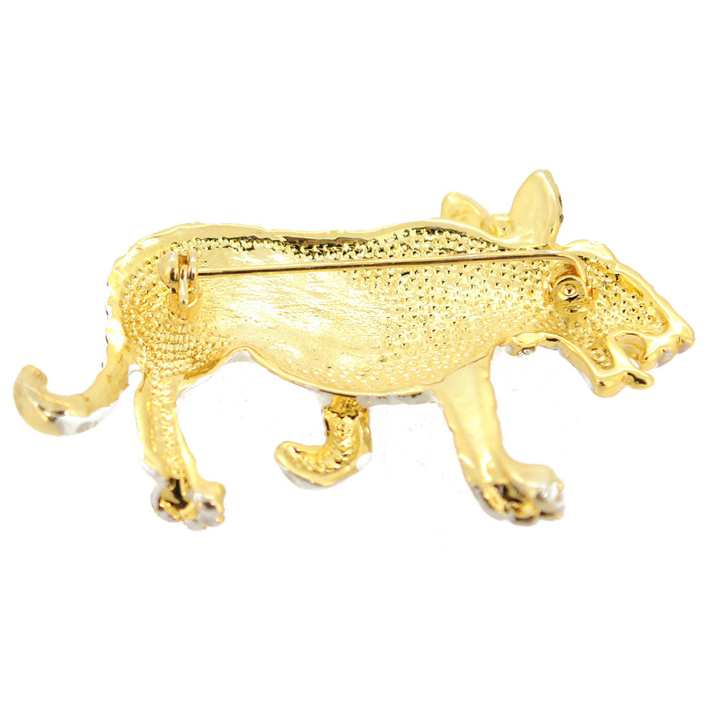 White Tiger Brooch Pin