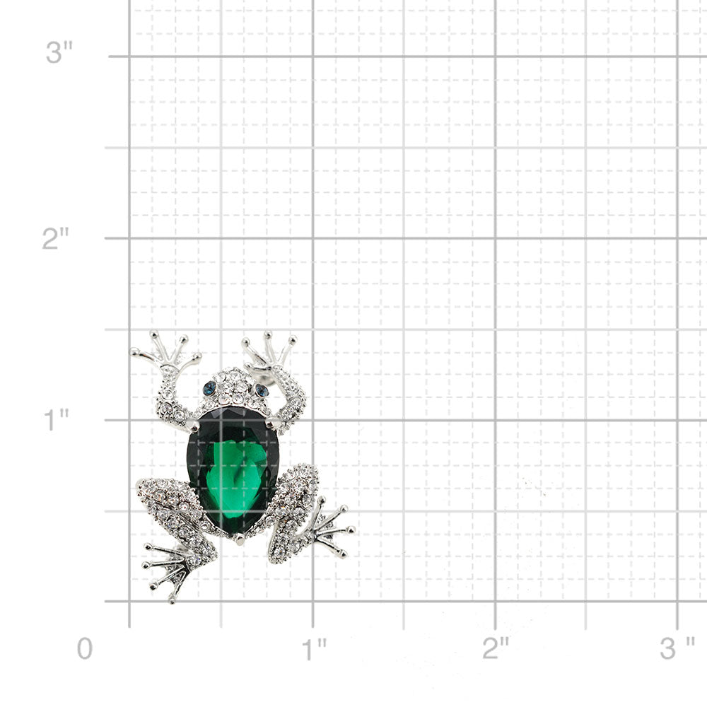 Green Frog Brooch