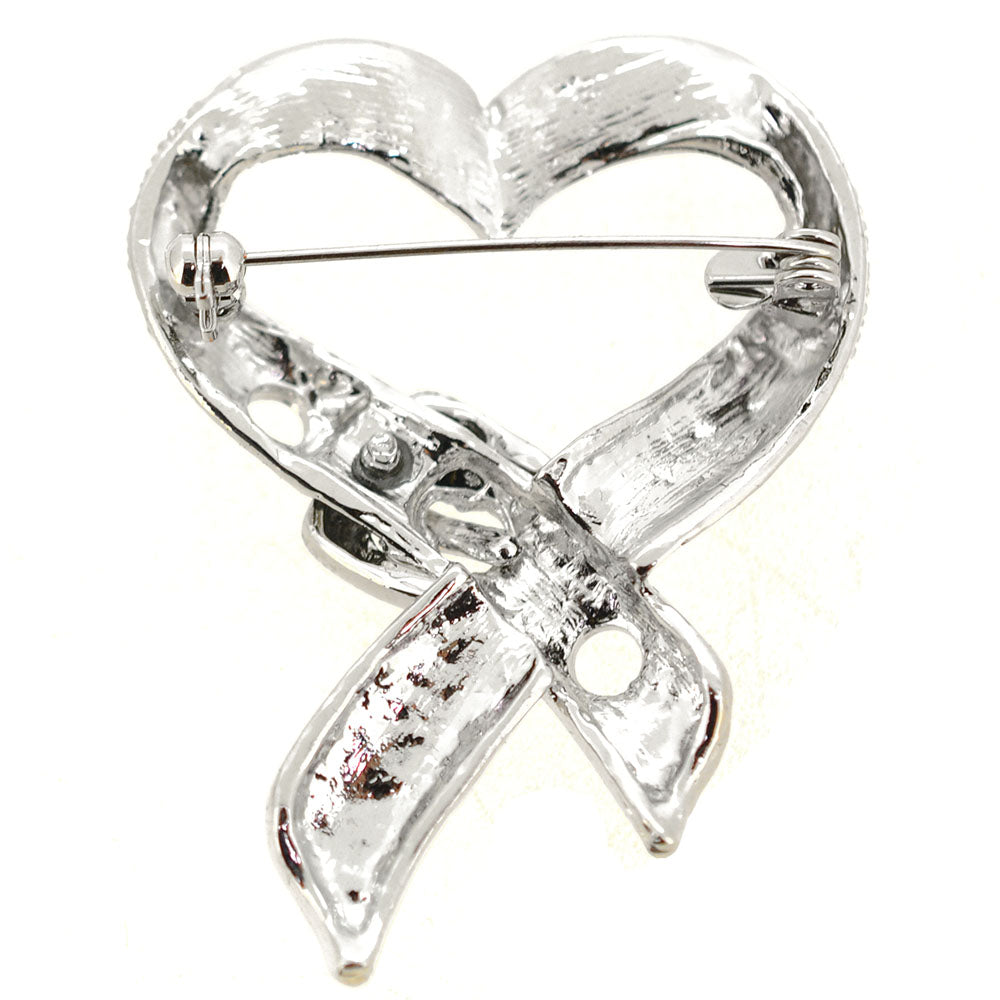 Crystal Belt Heart Valentine Brooch