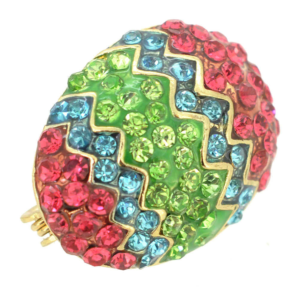 Multicolor Easter Egg Brooch