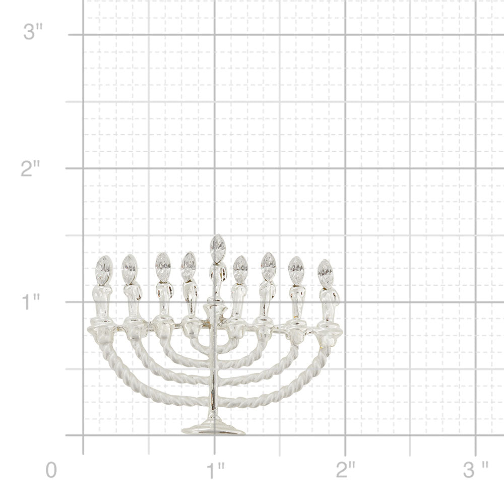 Hanukkah Menorah Brooch