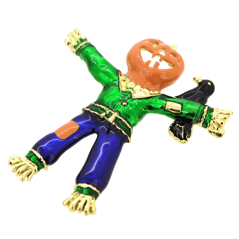 Halloween Scarecrow Pin Brooch