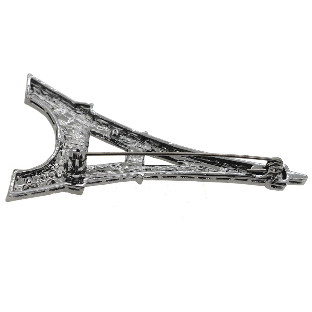 Paris Eiffel Tower Crystal Brooch