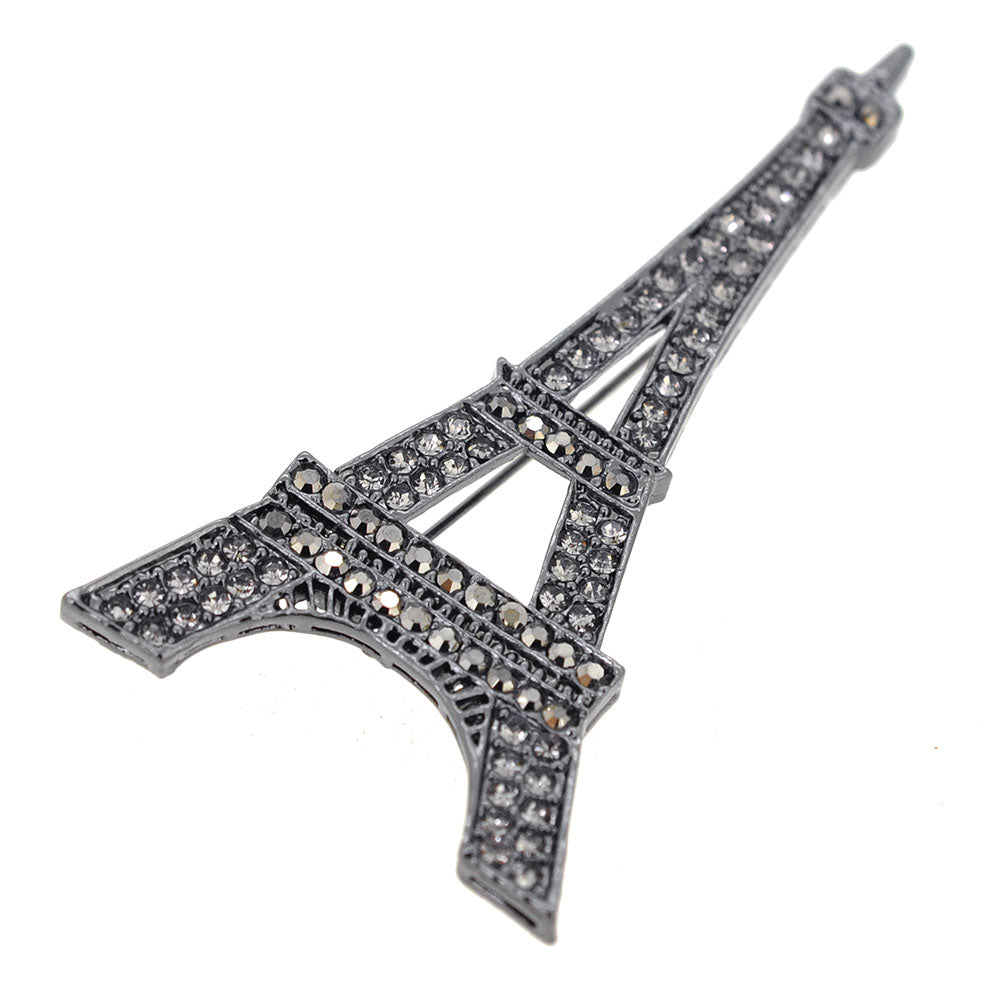 Paris Eiffel Tower Crystal Brooch