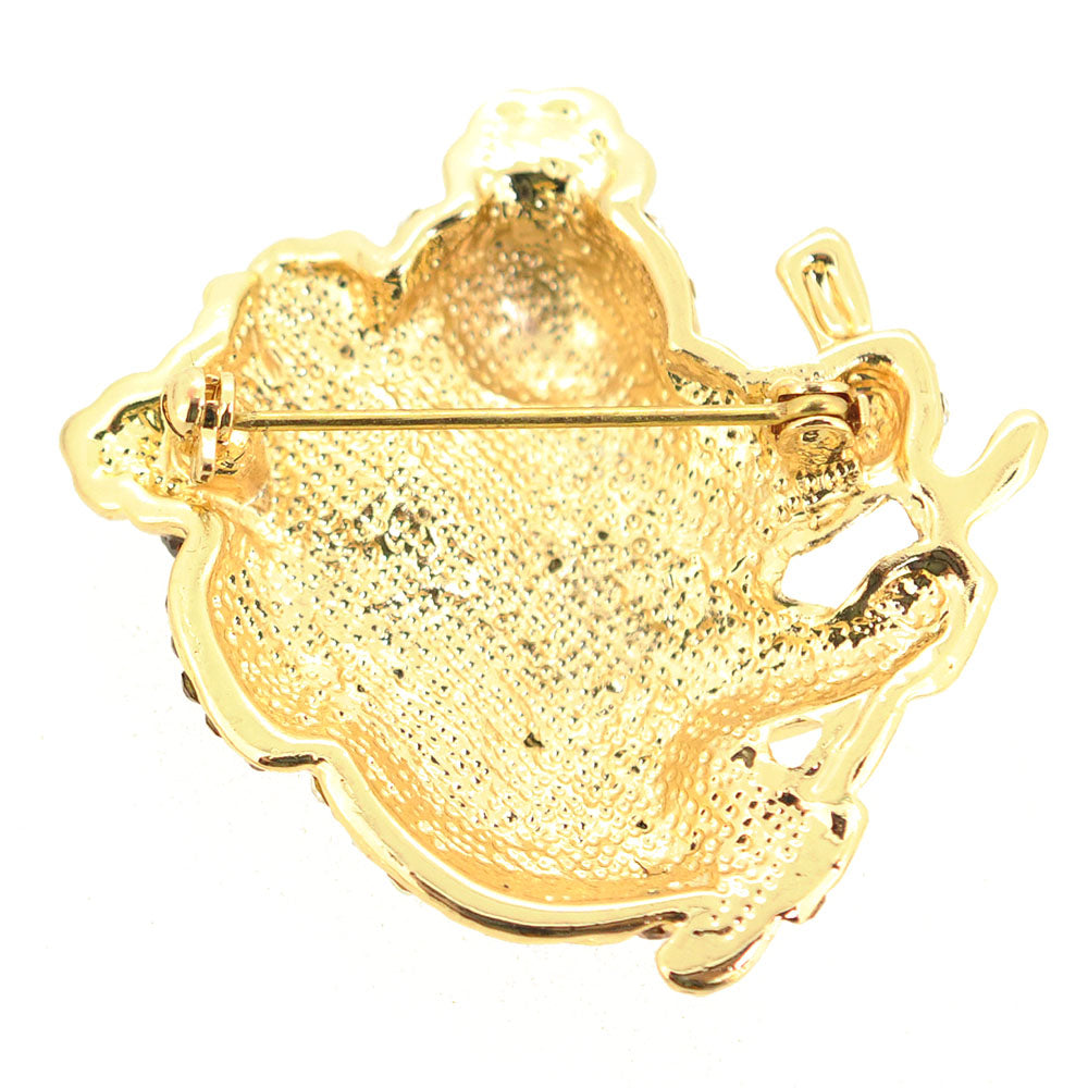 Crystal Mom And Baby Koala Brooch