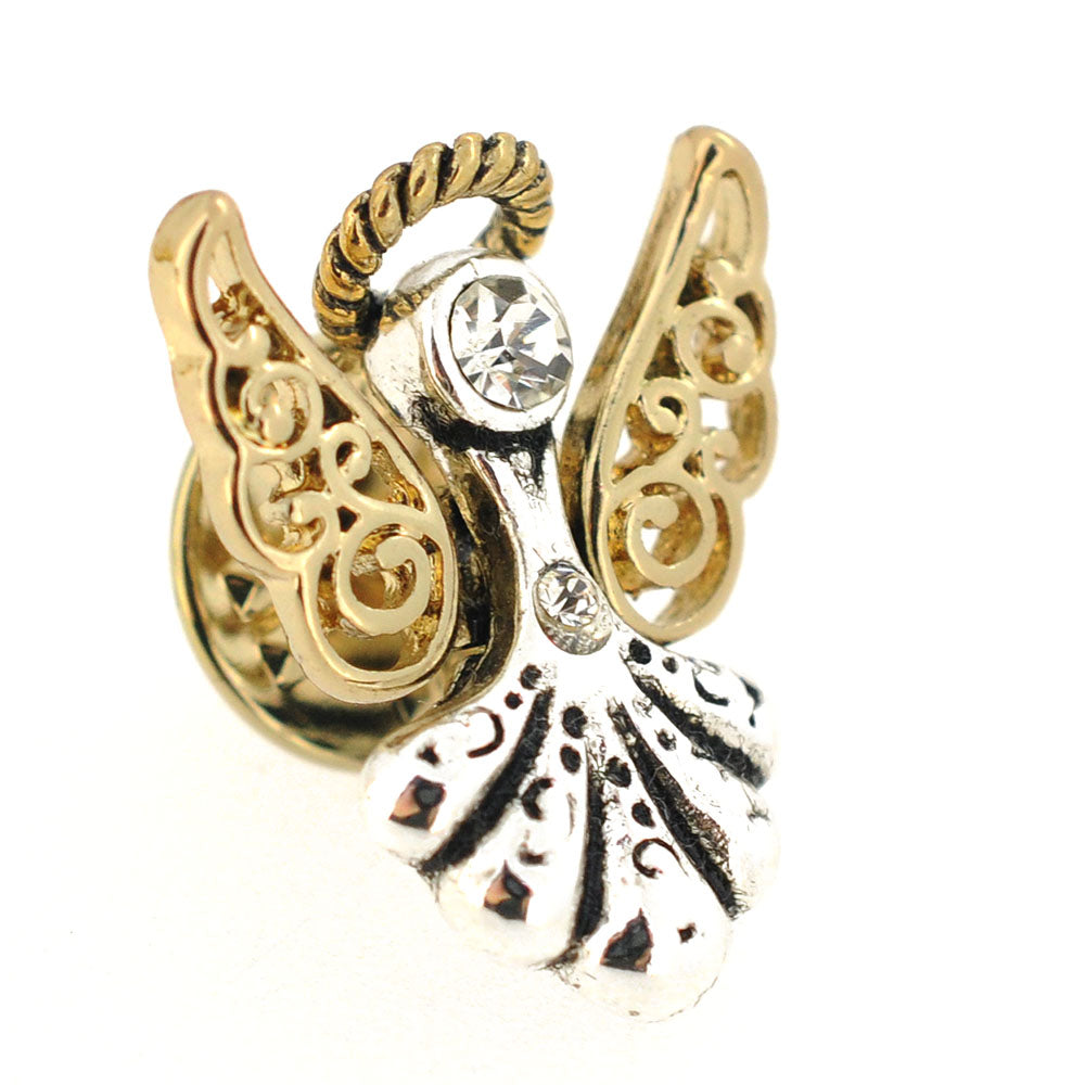 Vintage Two-Toned Crystal Angel