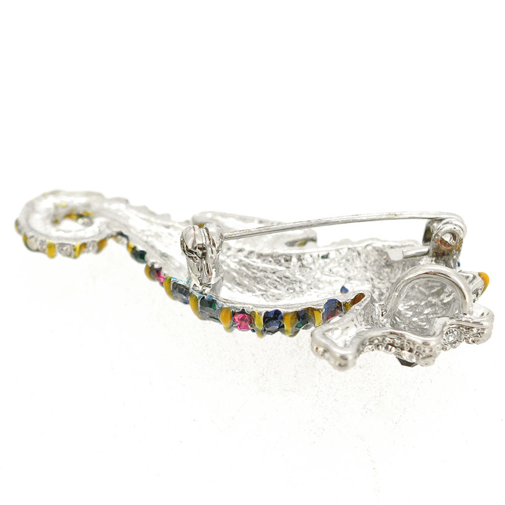 Rainbow Seahorse Brooch Pin And Pendant