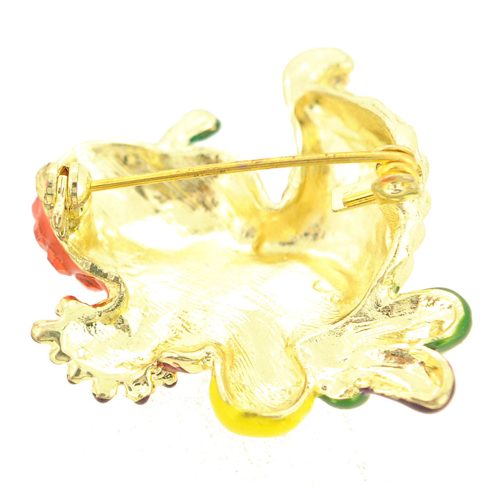 Golden Cornucopia Brooch Pin