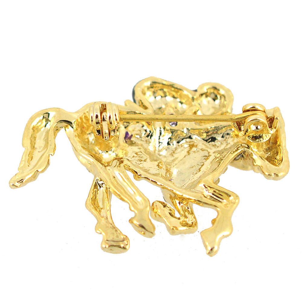 Horse Derby Racer Brooch Pin