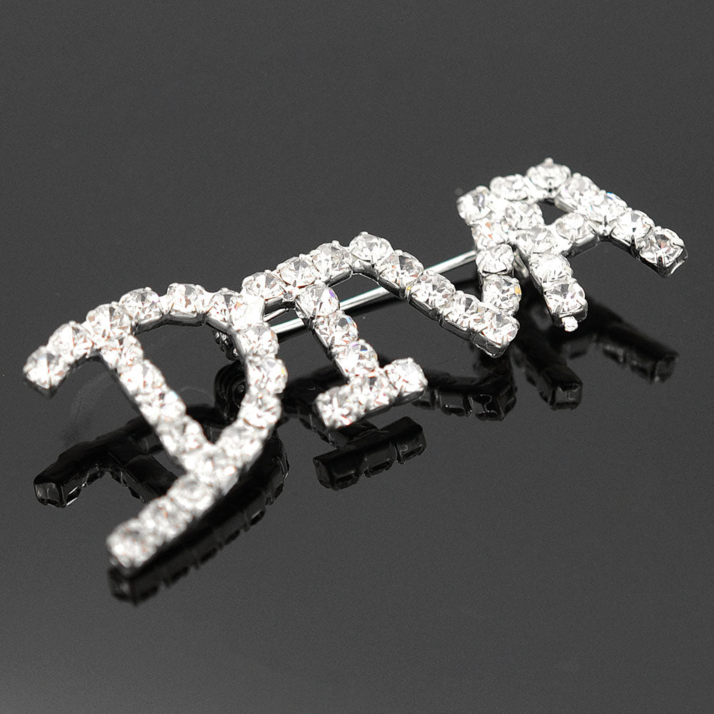 Silver Pixel DIVA Brooch Pin