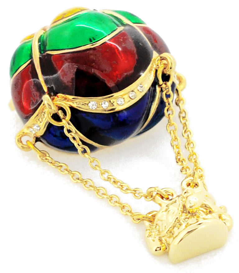 Multicolor Hot Balloon Swarovski Crystal Pin Brooch