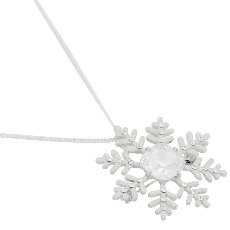 Snowflake Pin Swarovski Crystal Christmas Pin Brooch And Pendant