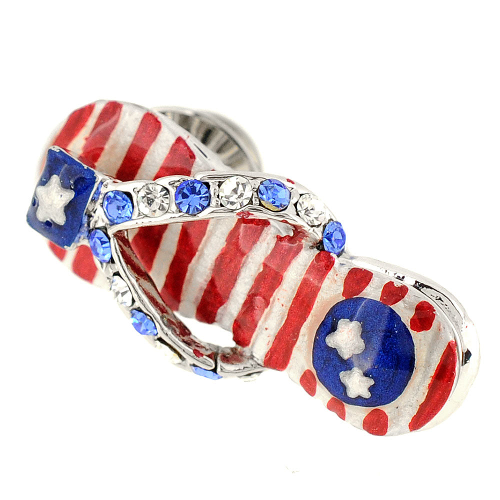 July 4th Flip-flop Lapel Pin