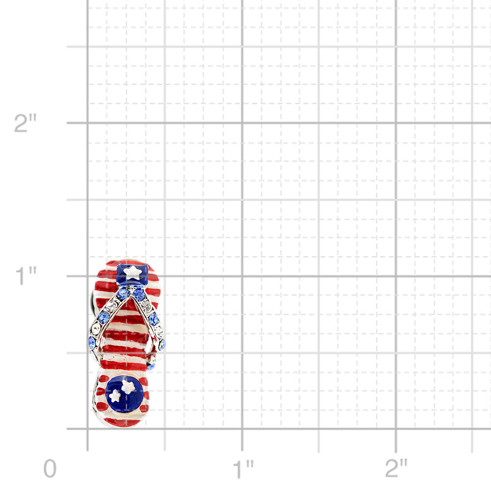 July 4th Flip-flop Lapel Pin