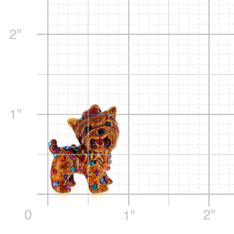 Golden Brown Dog Pin Brooch