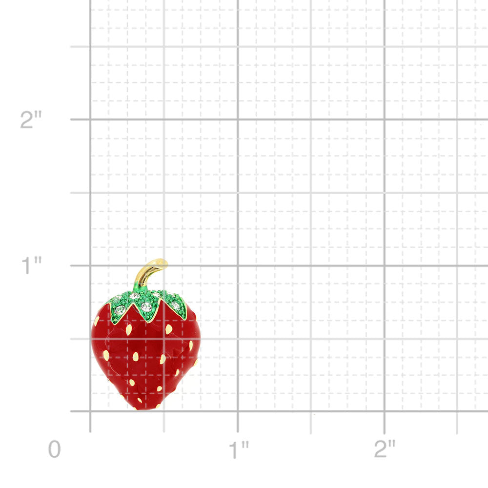 Red Strawberry Lapel Pin