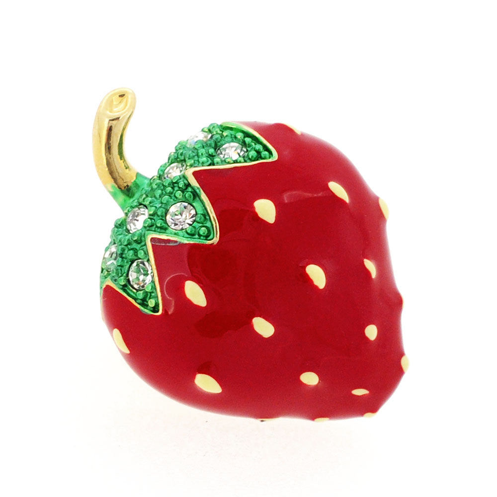 Red Strawberry Lapel Pin