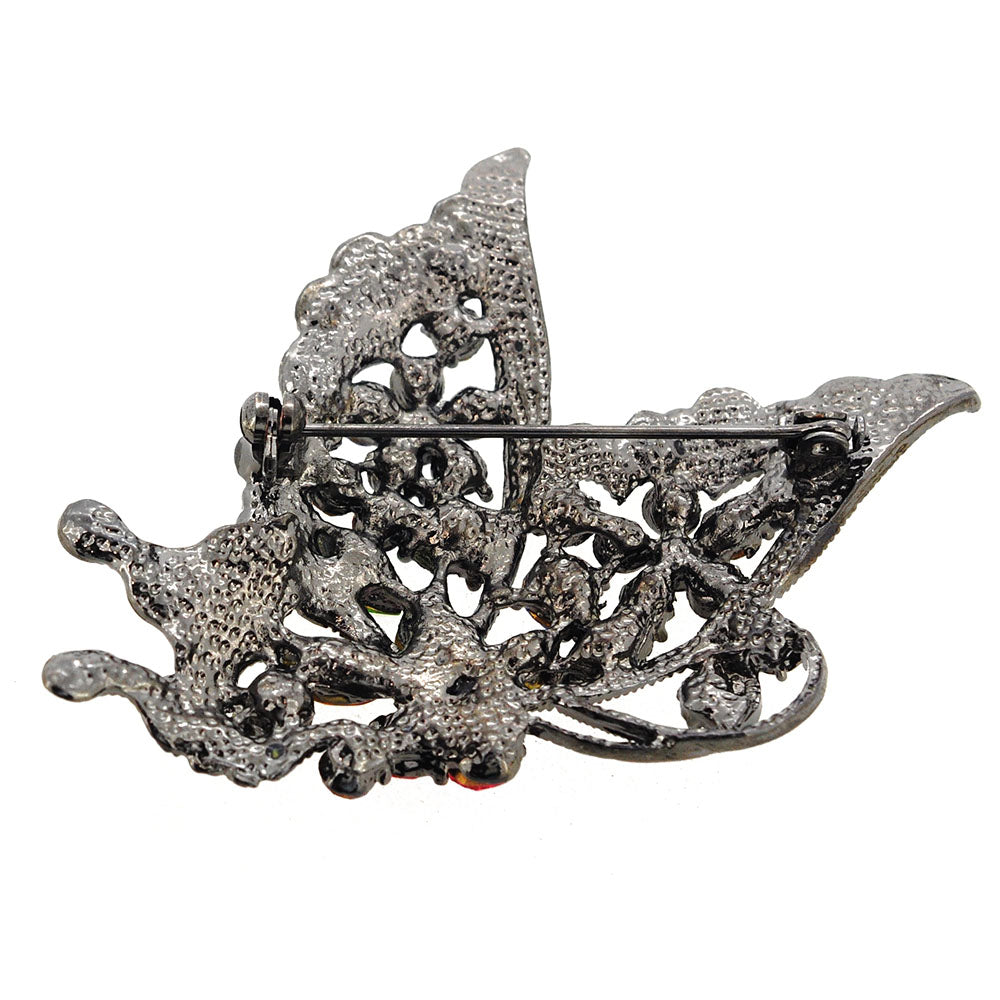 Multicolor Flying Butterfly Pin Brooch