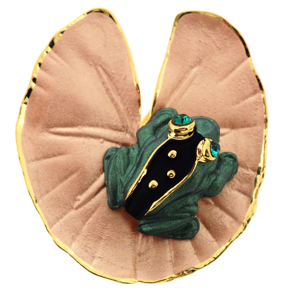 Green Frog Lapel Pin