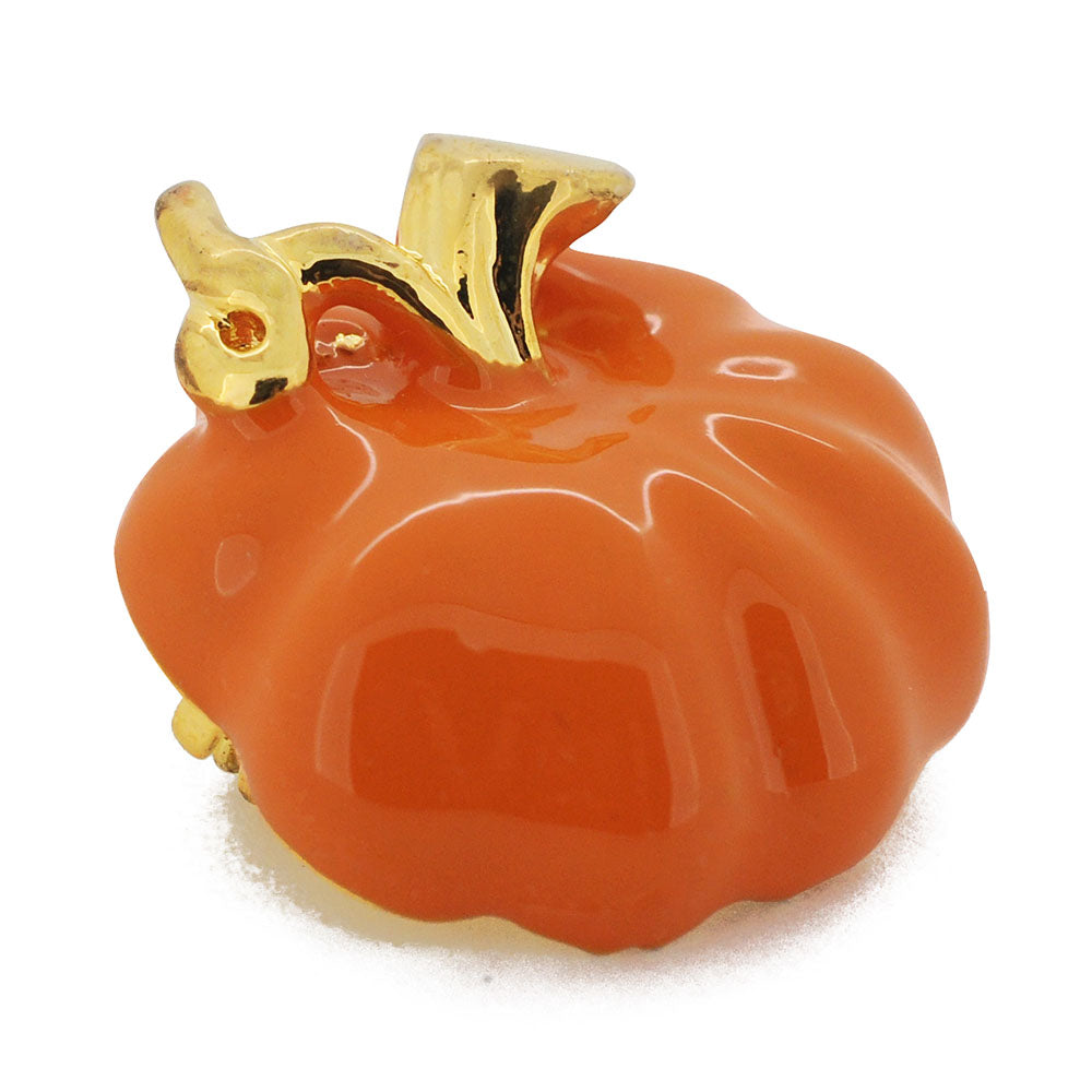 Enamel Fall Pumpkin Halloween Pin Brooch