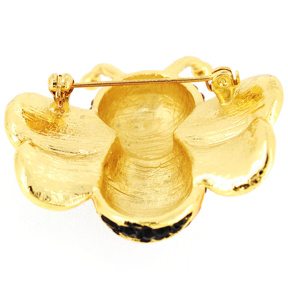 Black And Yellow Bee Pin Brooch