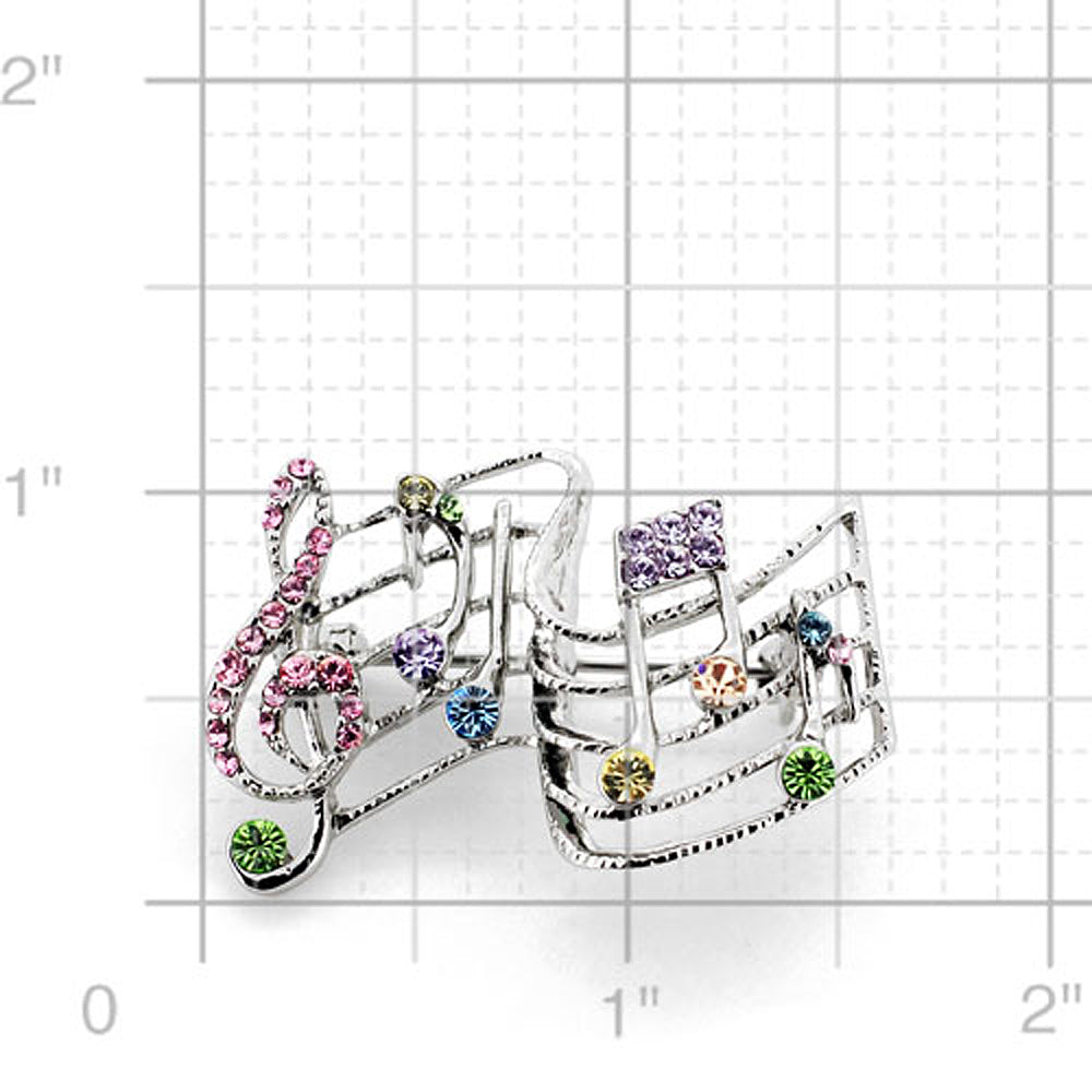 Multicolor Music Note Pin Music Pin Brooch