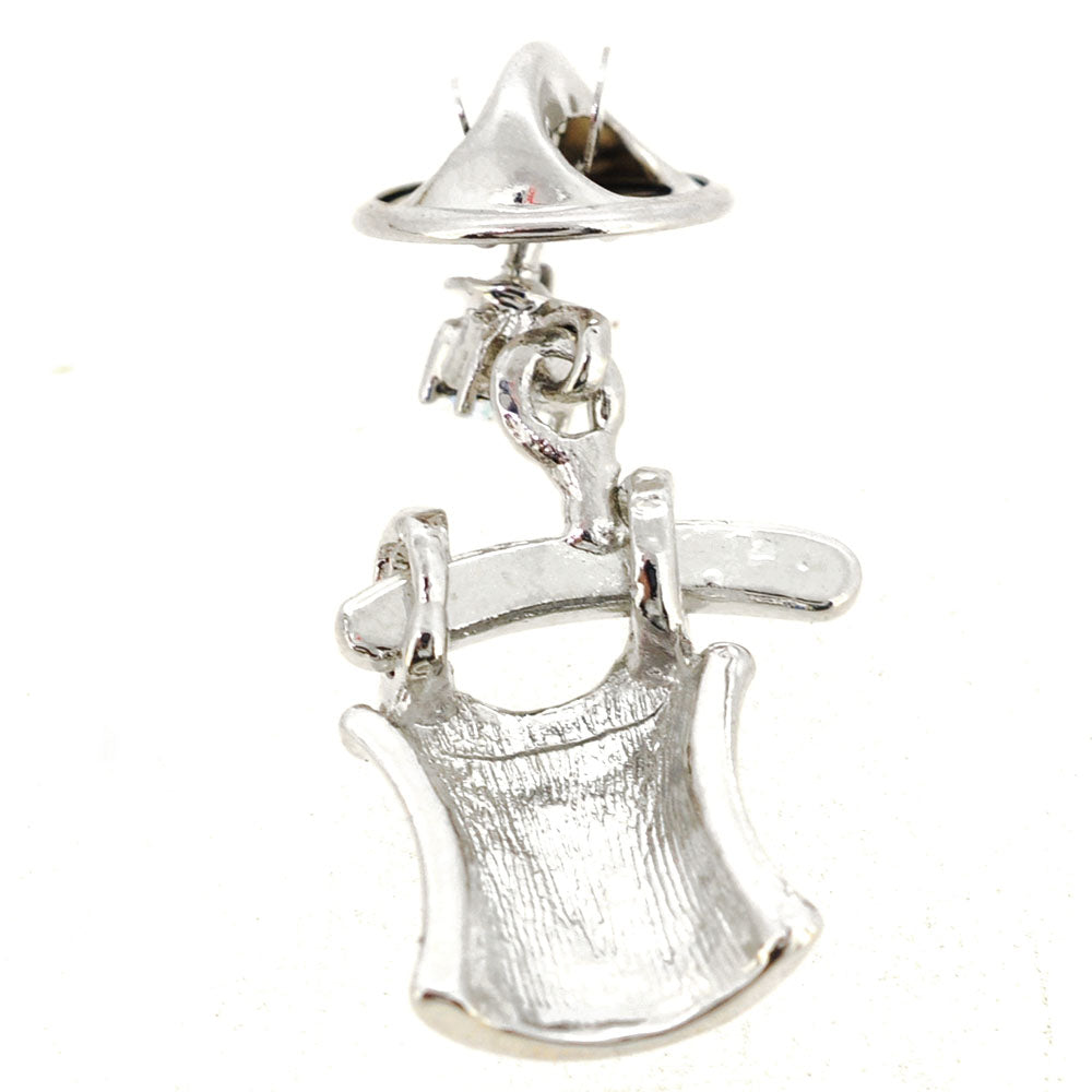 Blue Tank Top Swarovski Crystal Tack Pin