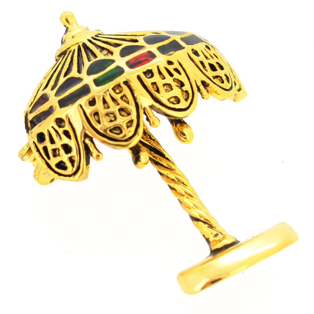 Vintage Style Golden Table Lamp Brooch Pin