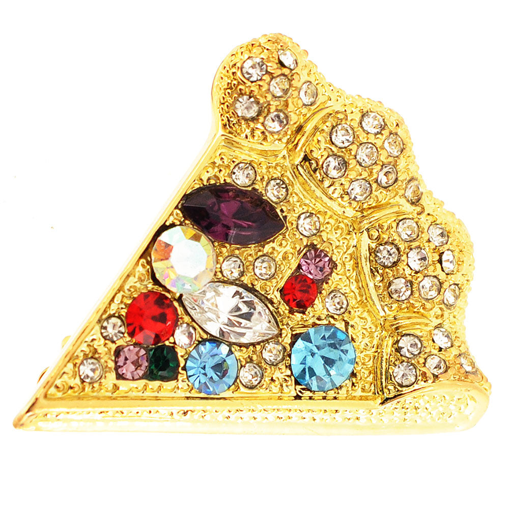 Multicolor Pizza Pin Fashion Brooch Pin