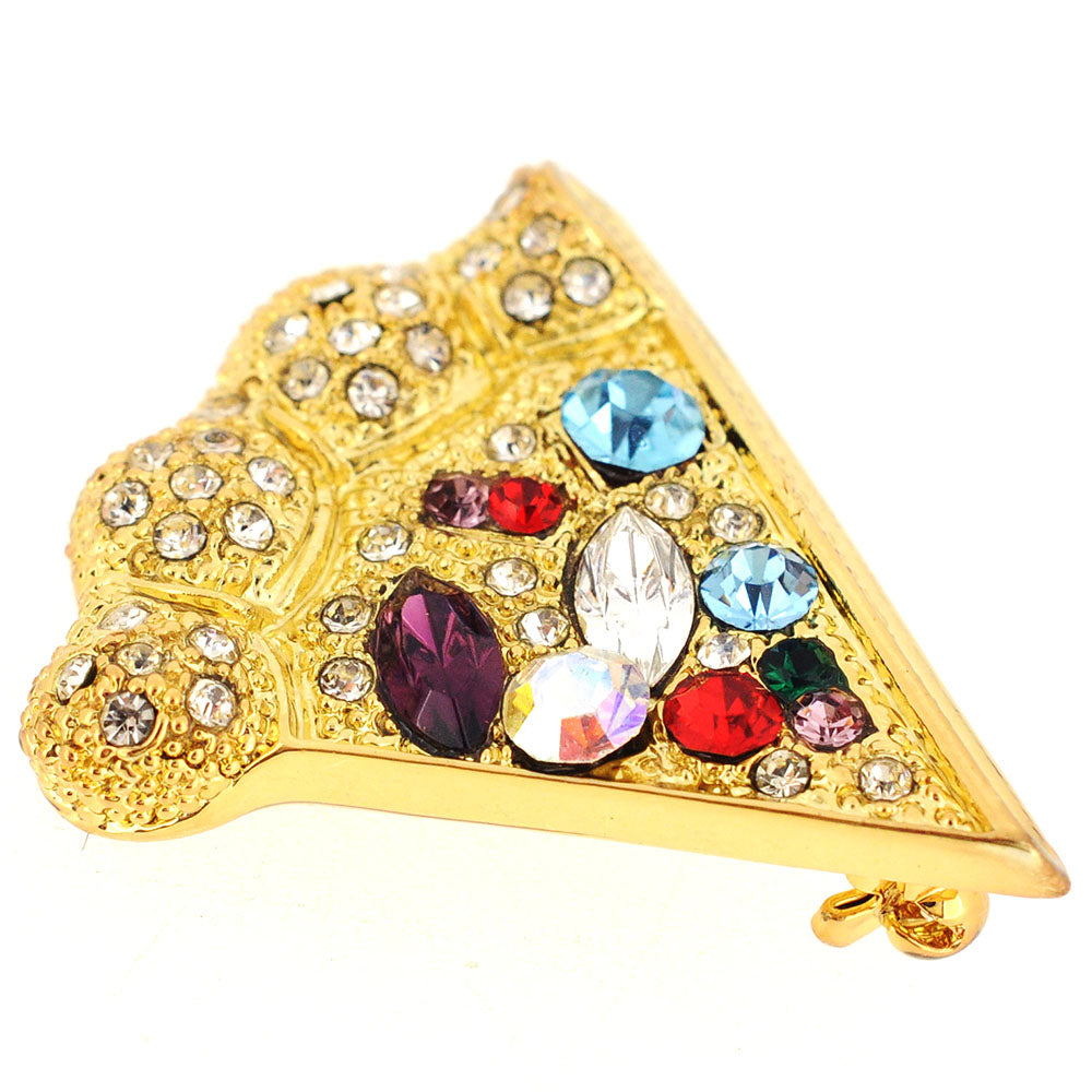 Multicolor Pizza Pin Fashion Brooch Pin