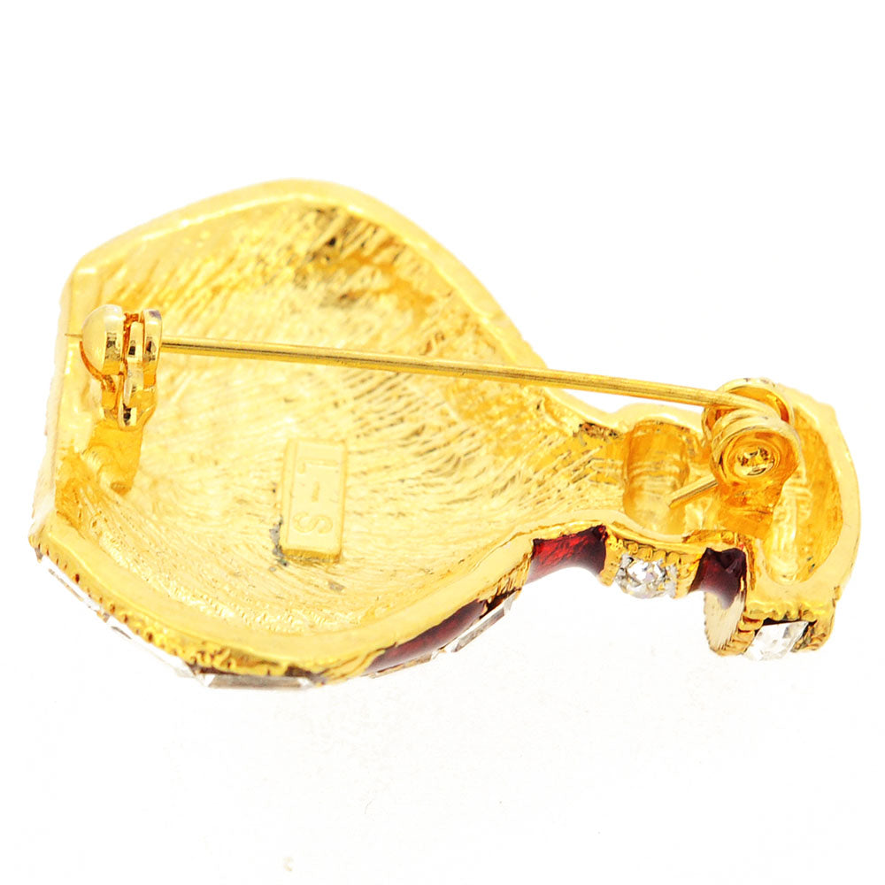 Red Fragrance Bottle Brooch Pin
