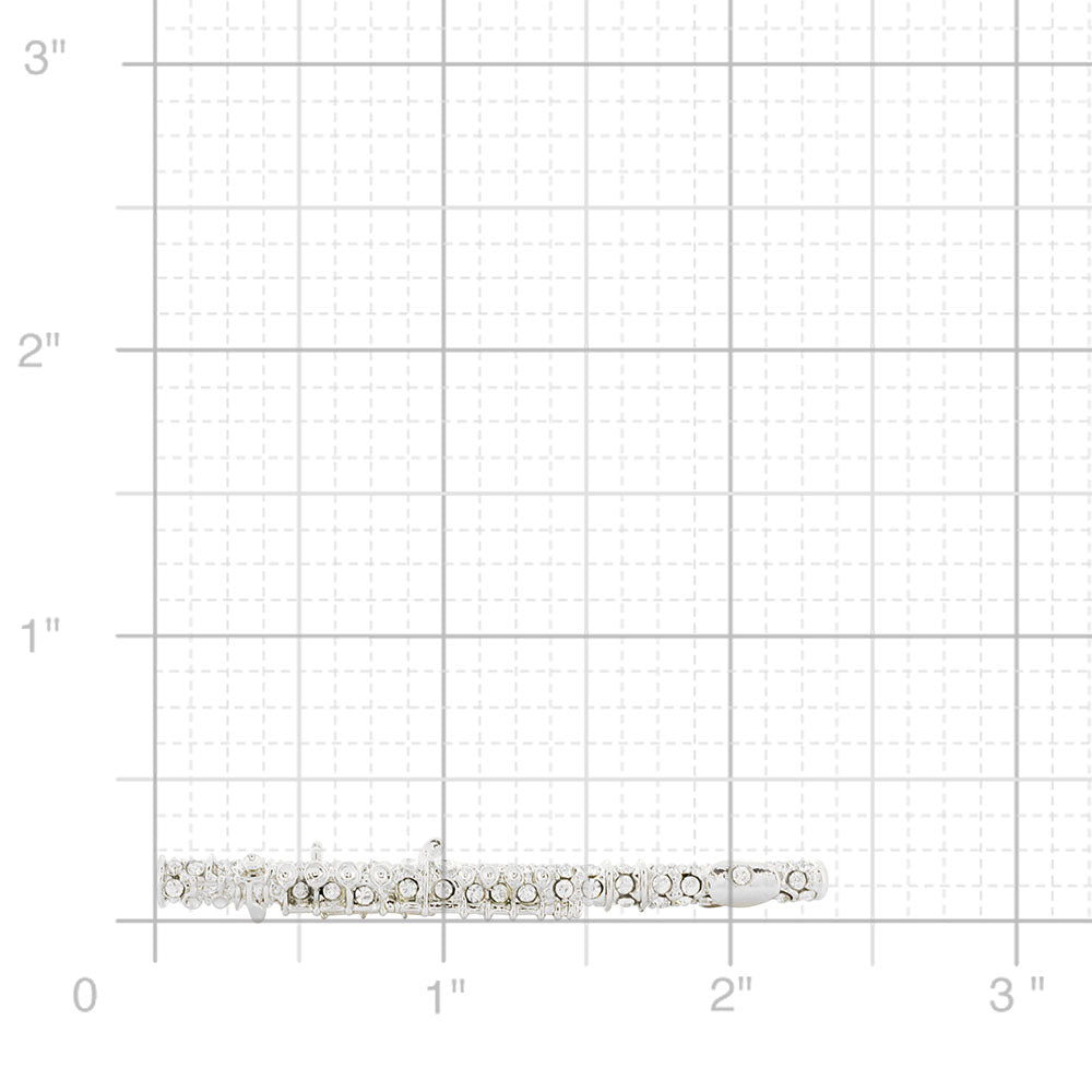 Crystal Flute Music Brooch Pin