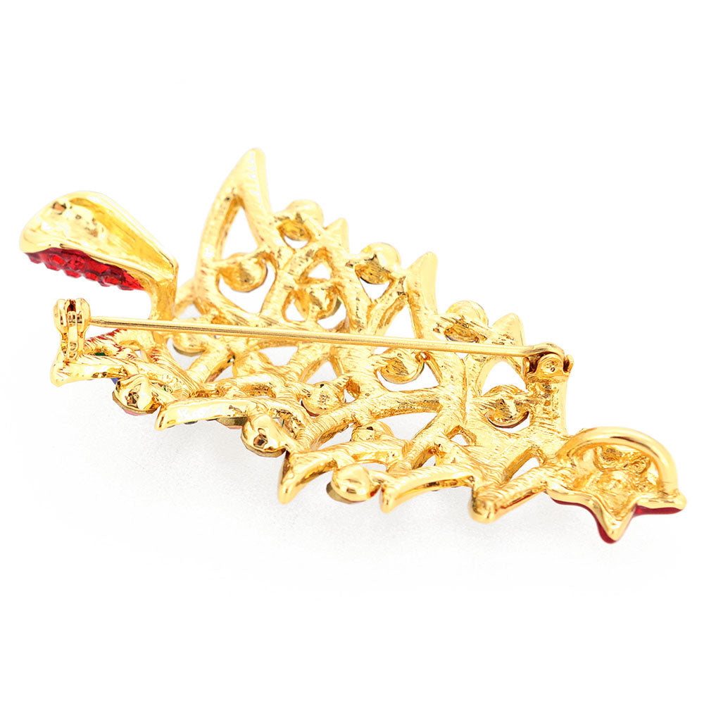 Multicolor Christmas Tree Pin Brooch And Pendant