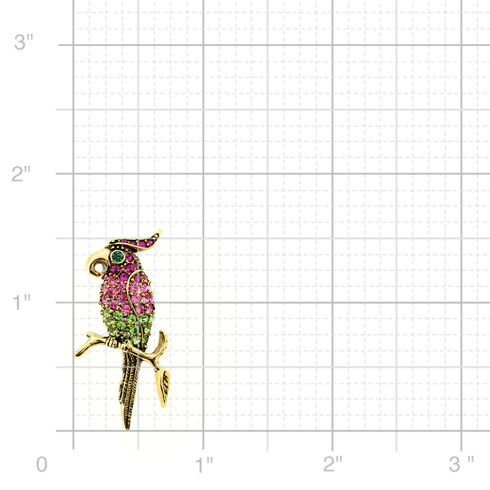 Pink Parrot Lapel Pin