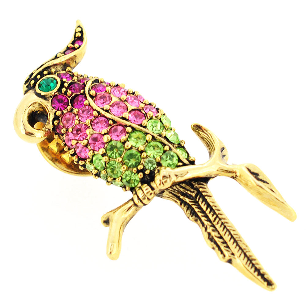 Pink Parrot Lapel Pin