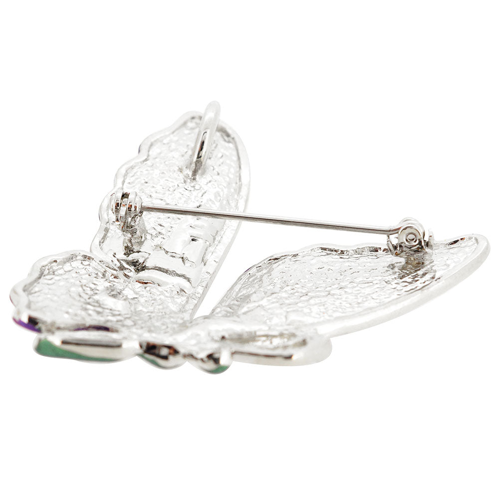 Purple Butterfly Pin Brooch And Pendant