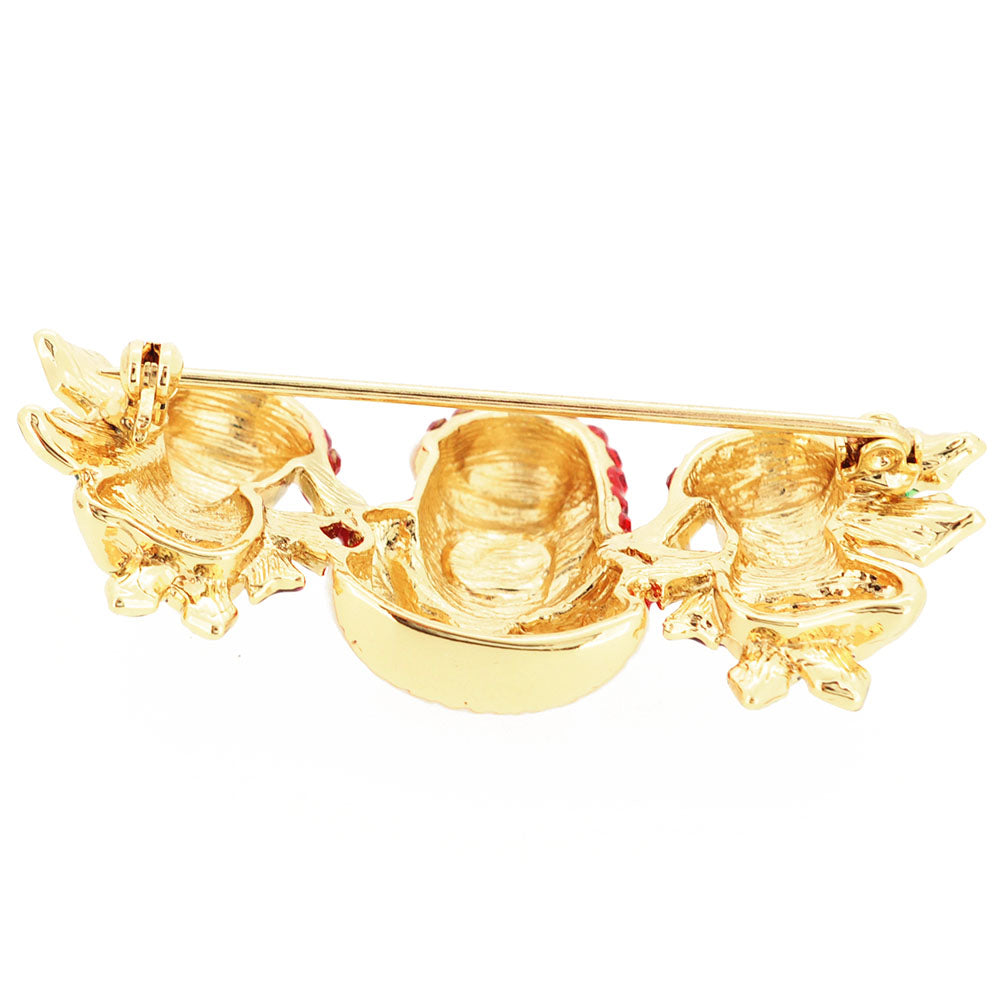 Christmas Santa Christmas Bear Pin Brooch