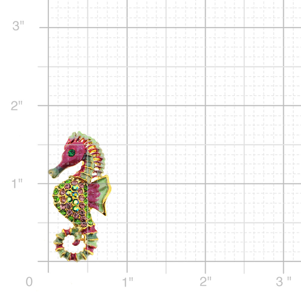 Multicolor Seahorse Pin