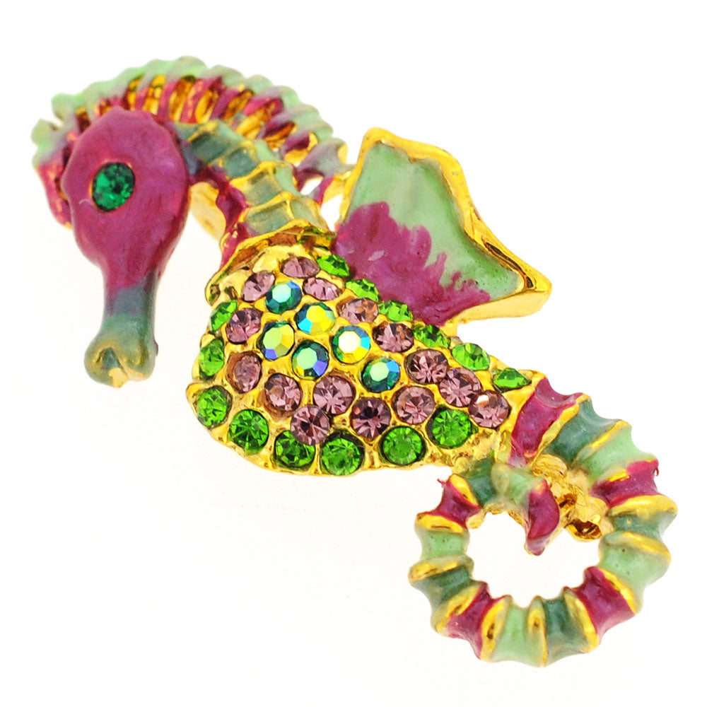 Multicolor Seahorse Pin