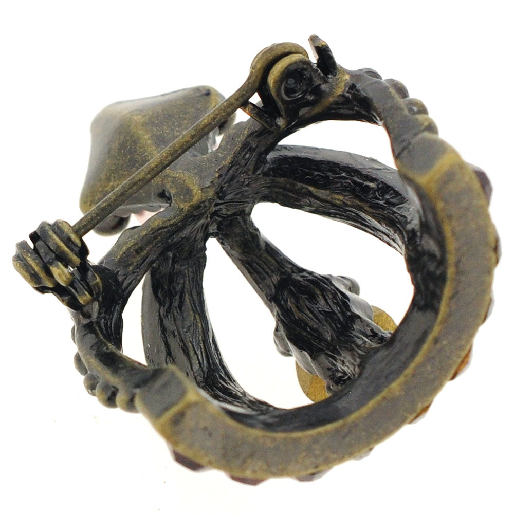 Pearl Crown Pin Brooch