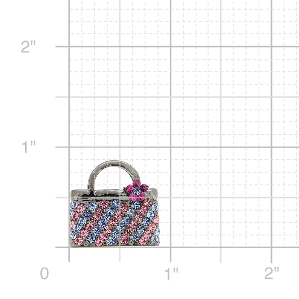 Lady Handbag Swarovski Crystal Pin Brooch