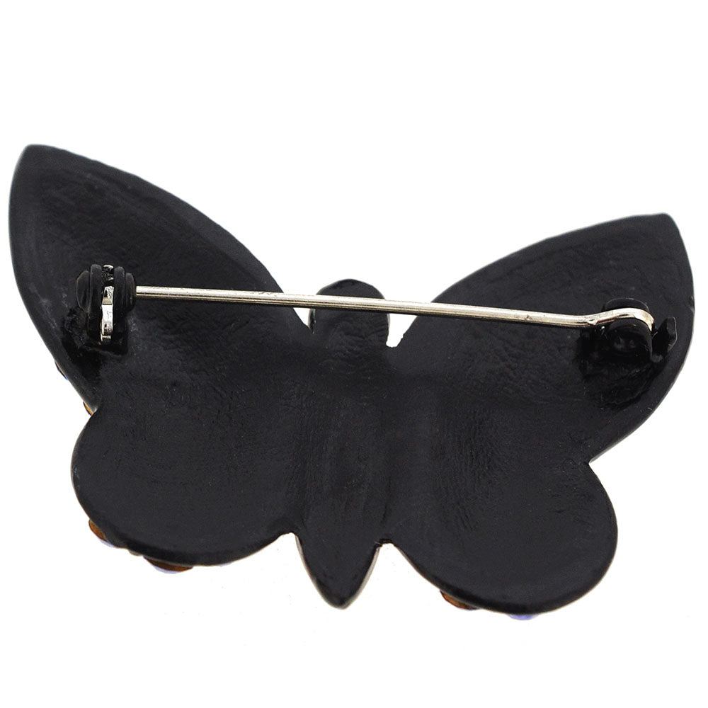 Sapphire Blue Butterfly Pin Brooch