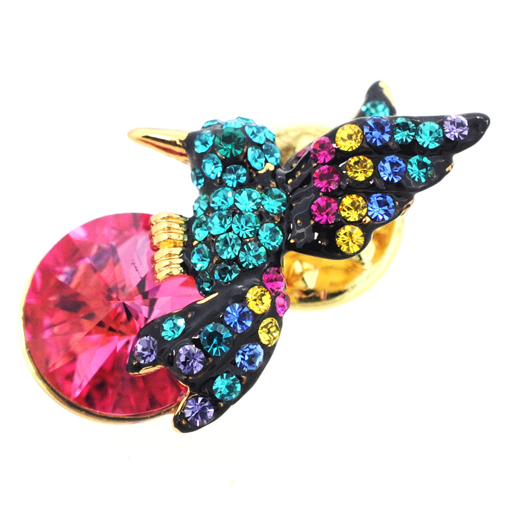 Multicolor Hummingbird Lapel Pin