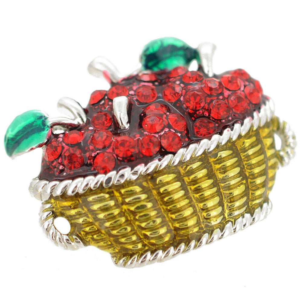 Apple Basket Pin Brooch