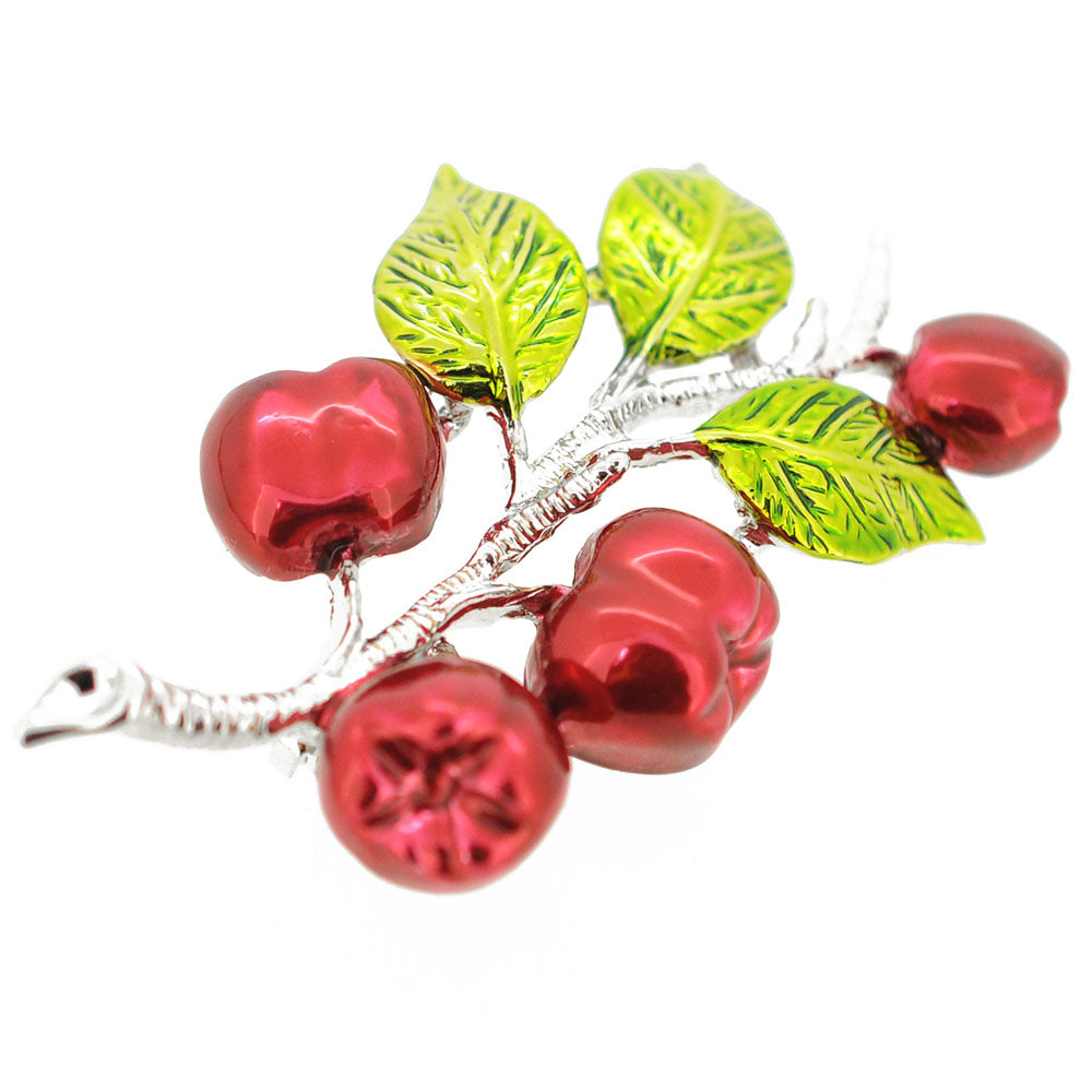 Apple Tree Branch Pin Brooch